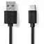 Nedis USB 2.0 kabel černá / USB-A - USB-C / 480 Mbps / 5 W / 1 m