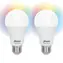 Alecto SMART-BULB10 2ks / Chytrá LED žárovka / E27 / Wi-Fi / RGB / 2700K / stmívatelná