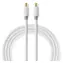 Nedis Koaxiální kabel bílá / Kabel / IEC Koax zástrčka-zásuvka / Pozlacené / 75 Ohm / Dvojité stínění / 5 m
