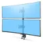 StarTech Vertikální stojan pro 2 monitory / Vertikální stojan pro 2 LCD / 17 - 49" / Nosnost 32 kg / Otočný, naklápěcí