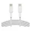 Belkin Opletený kabel USB-C - USB-C bílá / Kabel / 1 m / 2 ks v balení