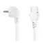 Nedis napájecí kabel bílá / Napájecí kabel / typ F - IEC-320-C13 / úhlový / 10 A / 2 m