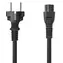 Nedis napájecí kabel černá / Napájecí kabel / typ F - IEC-320-C5 / přímý / 10 A / 2 m