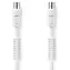 Nedis koaxiální kabel bílá / Anténní kabel / Coax (M) - Coax (F) / 120 dB / 1,5 m