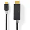 Nedis USB-C - HDMI 2m antracit / Adaptér / USB 3.2 Gen 1 / 4K 60Hz / Pozlacené konektory