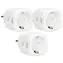 Alecto SMART-PLUG20 bílá 3ks / Chytrá zásuvka / Wi-Fi / Monitor spotřeby / 3680W / 16A