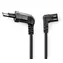 Nedis napájecí kabel Euro - IEC-320-C7 černá / Napájecí kabel / úhlový levý / poniklovaný / 3 m