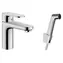Hansgrohe Umyvadlová baterie s ruční sprchou Bidette chrom / Umyvadlová baterie / QuickClean / EcoSmart
