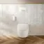 Villeroy & Boch Ovládací tlačítko splachování bílá / Ovládací tlačítko splachování / bezpečnostní sklo