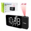 GreenBlue GB172 šedo-černá / Projekční radiobudík / FM rádio / Alarm / Teploměr / LED displej / USB