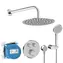 Ideal Standard CeraTherm Navigo chrom / Sprchový set s termostatem pod omítkou / s tělesem / 3 proudy / průměr 25 cm