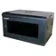 XtendLan Nástěnný rozvaděč 6U 600x450mm černá / Rozvaděč / Skleněné dveře / Jednodílný, rozložený