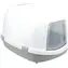 TRIXIE Toaleta pro kočky Primo XXL šedo-bílá / Uzavřená konstrukce / Filtr s aktivním uhlím / 56 × 47 × 71 cm
