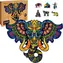 PUZZLER Puzzle Posvátný slon / Dřevěné / 160 dílků / 297x210 mm