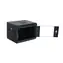 Eurocase GMC3204 10" 4U/280mm černá / Nástěnný rozvaděč / skleněné dveře / zatížení 60 kg