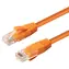 MicroConnect CAT6a U/UTP 1m oranžová / Síťový kabel / LSZH / PoE