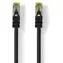 Nedis CAT7 S/FTP černá / Síťový kabel / RJ45 - RJ45 / 0,5 m / LSZH / Snagless