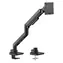 Equip monitorové rameno s plynovou pružinou černá / Monitorové rameno / do 49" / nosnost 20 kg / VESA 75-100 / 360°