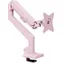 Arozzi Alzare Neo růžová / Stolní držák monitoru / VESA 75-100 mm / do 9 kg / náklon ±45° / otočení 360°