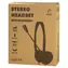 LogiLink Stereo Headset černá / Headset / 3,5mm jack / Mikrofon na výložníku / 32 ?