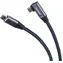 PremiumCord USB-C zahnutý šedá / Datový kabel / USB 3.2 Gen 2x2 / 20 Gbit/s / 100 W / 3 m