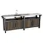 Keter Grilovací stolek UNITY Chef 415 l walnut / Grilovací stolek / Objem 415 l