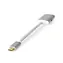 Nedis USB-C - DisplayPort a USB-C stříbrná / Adaptér / USB 3.2 Gen 1 / PD / 4K 60Hz / 0,2 m / Opletený