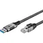 Goobay 70693 / Adaptérový kabel / USB-A 3.2 Gen1 na RJ45 / Cat.6 / 1 Gbit/s / 7,5 m