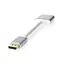 Nedis redukce DisplayPort - DVI-D 24+1 stříbrná / Redukce / 0,2 m / Pozlacené konektory / 1080p / Opletený