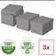 Esselte Home S šedá / Úložný box / sada 3 ks / lepenka