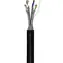 Goobay venkovní síťový kabel Cat.7 S/FTP černá / Síťový kabel / 100 m / PoE / 10 Gbit Ethernet