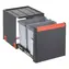 Franke Sorter Cube 40 černo-šedá / Odpadkový koš / tříděný odpad / 2 x 14 l / ruční výsuv