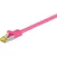 Goobay růžová / Patch kabel / S/FTP / Cat 7 / 0,5 m / LSZH