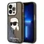 Karl Lagerfeld Glitter Karl Head černá / Zadní kryt / Apple iPhone 14 Pro Max