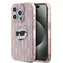 Karl Lagerfeld IML Choupette Head & Monogram růžová / Zadní kryt / Apple iPhone 15 Pro Max