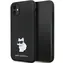Karl Lagerfeld Silicone Metal Pin pro Apple iPhone 11/XR černá / Silikonový kryt / Kovové logo