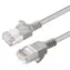MicroConnect CAT6A U-FTP Slim šedá / Patch kabel / 5 m / LSZH / RJ-45