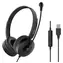Equip USB headset s mikrofonem černý / Headset / USB-A / kabel 2 m / impedance 32 ?