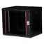 Equip 19" nástěnný rozvaděč 9U 600x450mm černá / Nástěnný rozvaděč / skleněné dveře / uzamykatelný