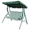 CALTER GREEN 2 zelená, bílá / Zahradní houpačka / pro 3 osoby / 170x110x153 cm / Nosnost 220 kg