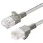 MicroConnect CAT6A U/UTP Slim šedá / Patch kabel / 5 m / RJ-45