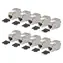 StarTech Keystone Jack stříbrná / Keystone Jack / Cat6A / stíněný / 180° / bez nářadí / 10 ks