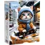 YAZZ Puzzle Kočičí řidič / 1000 dílků