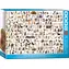 EUROGRAPHICS Puzzle Svět psů / 2000 dílků / 99,7 x 67,6 cm