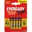 Energizer Eveready Gold AAA / Baterie / Alkalická / 4 ks / LR03