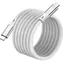 YENKEE YCU 05WH MAGNETIC bílá / Magnetický kabel USB-C/USB-C / 240 W / 20 Gb/s / 1,5 m / 4K 60Hz