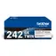 Brother TN-242BKTWIN černá / Toner / duopack 2 ks / výtěžnost 2× 2500 stran / DCP-9017CDW, HL-3142CW, HL-3152CDW
