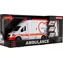TEDDIES Auto ambulance 28 cm / Otevírací dveře / Lehátko pro pacienty / Setrvačník