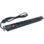 Conexpro 19" Rozvodný panel 2x FR + 8x IEC C13 černý / Rozvodný panel / 16A / 1,4 m kabel