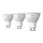Philips Hue White and Color Ambiance GU10 3ks / Chytrá žárovka / 400 lm / 2000-6500K / Bluetooth/Zigbee